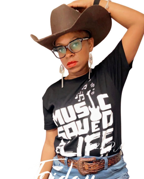 Music Saved My Life - Black